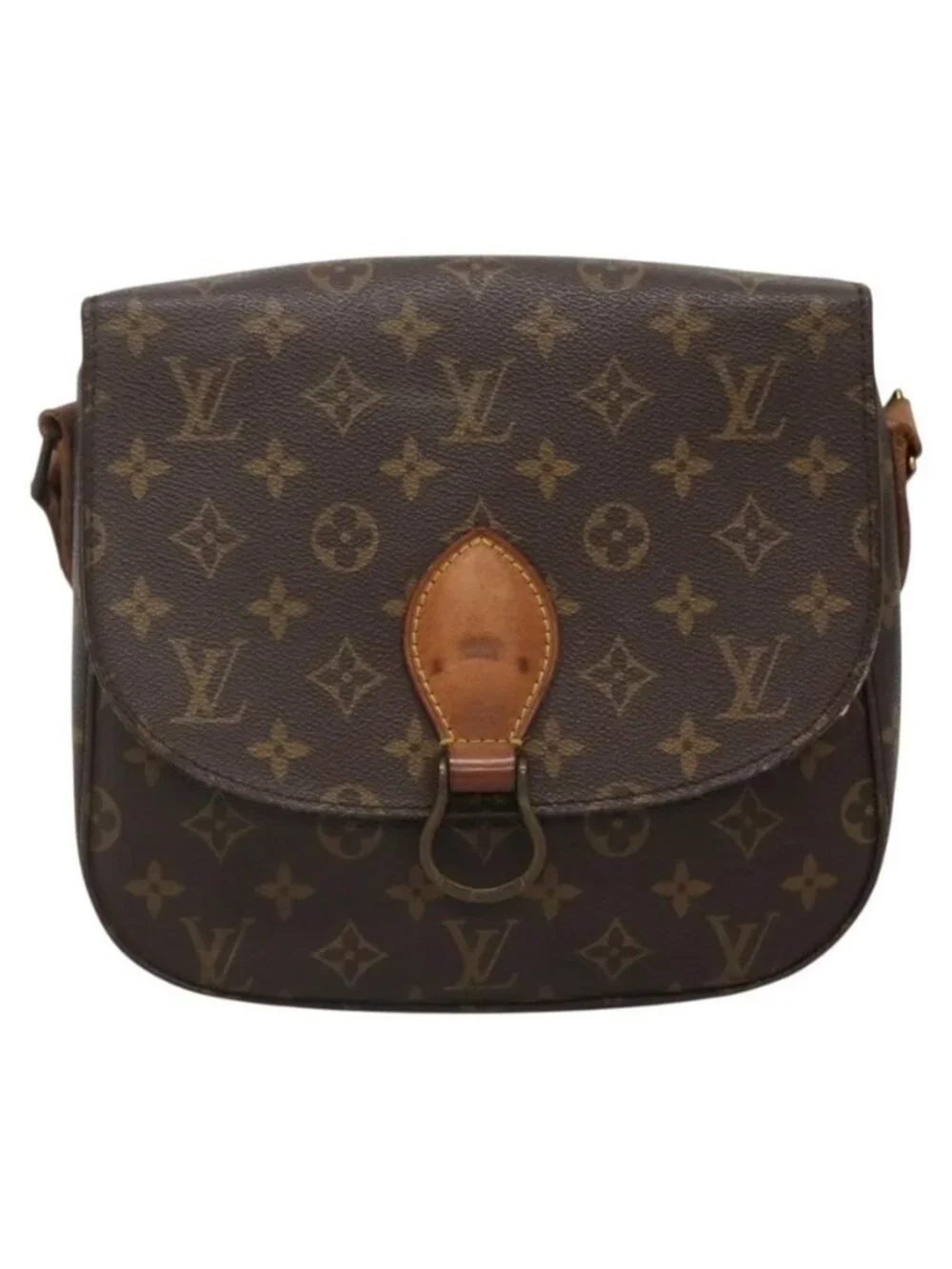 Authentic LOUIS VUITTON Monogram Monogram Saint Cloud GM Shoulder Bag M51242